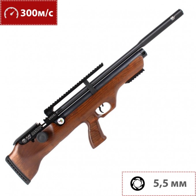 Пневматическая винтовка HATSAN FLASHPUP 55 5,5 мм (дерево, 3 Дж) 00181116 Пневматическая винтовка HATSAN FLASHPUP 55 5,5 мм (дерево, 3 Дж) 00181116