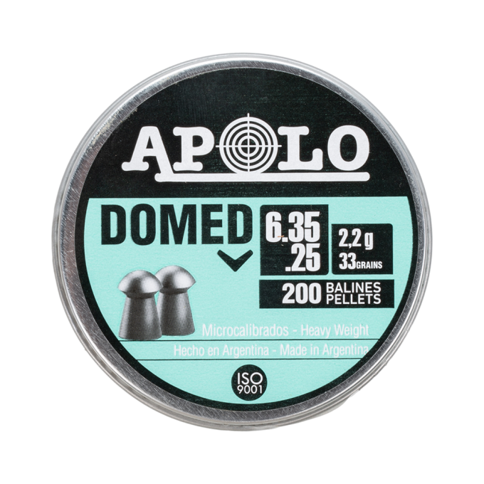 Пуля пневматическая APOLO DOMED 6,35мм, 2,2гр (200 шт.) 00216513 Пуля пневматическая APOLO DOMED 6,35мм, 2,2гр (200 шт.) 00216513