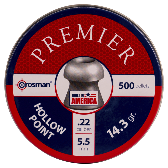 Пуля пневматическая CROSMAN PREMIER HOLLOW POINT 5,5мм, 14,3гр (500 шт.) 00191112 Пуля пневматическая CROSMAN PREMIER HOLLOW POINT 5,5мм, 14,3гр (500 шт.) 00191112
