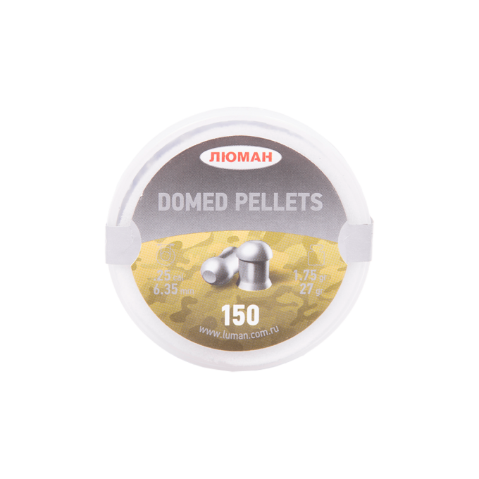 Пуля пневматическая DOMED PELLETS 6,35мм, 1,75гр (150 шт.) 00262344 Пуля пневматическая DOMED PELLETS 6,35мм, 1,75гр (150 шт.) 00262344